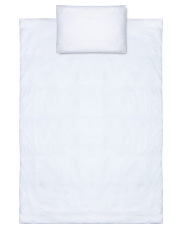 White 100% cotton satin Bed Linen