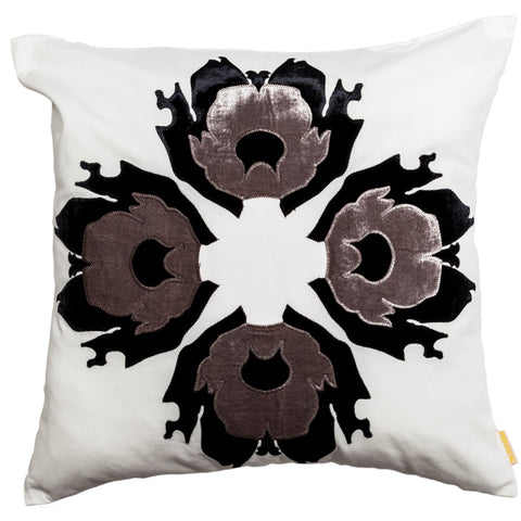 Lava Flower Cushion White